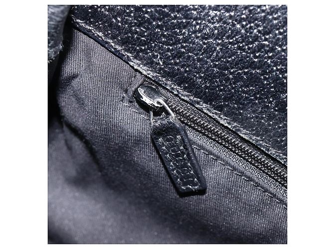 GUCCI GG Canvas Schultertasche Schwarz Silber 120841 Auth 204749A - Ansicht 22