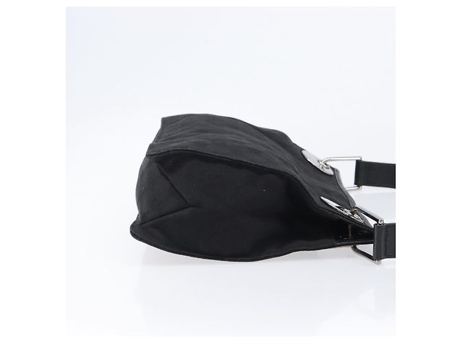 GUCCI GG Canvas Schultertasche Schwarz Silber 120841 Auth 204749A - Ansicht 3