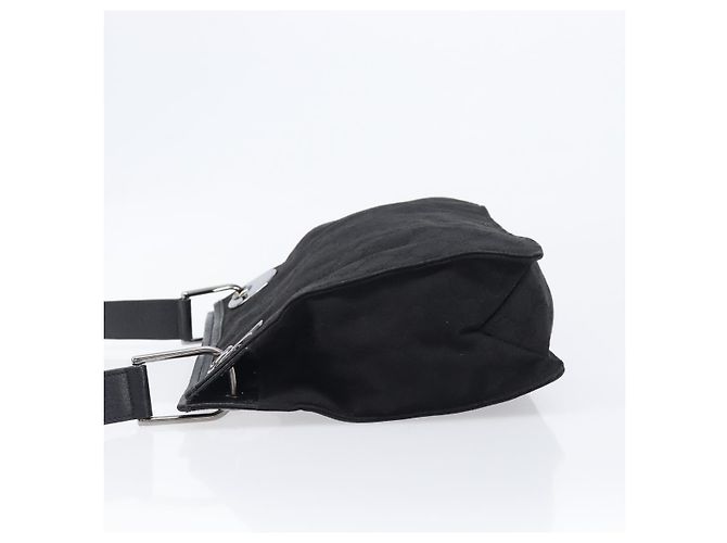 GUCCI GG Canvas Schultertasche Schwarz Silber 120841 Auth 204749A - Ansicht 4