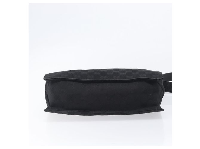 GUCCI GG Canvas Schultertasche Schwarz Silber 120841 Auth 204749A - Ansicht 5