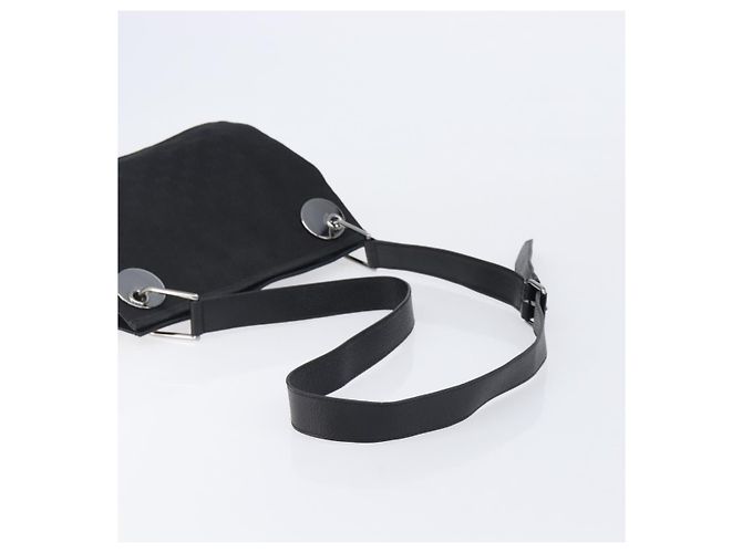 GUCCI GG Canvas Schultertasche Schwarz Silber 120841 Auth 204749A - Ansicht 7