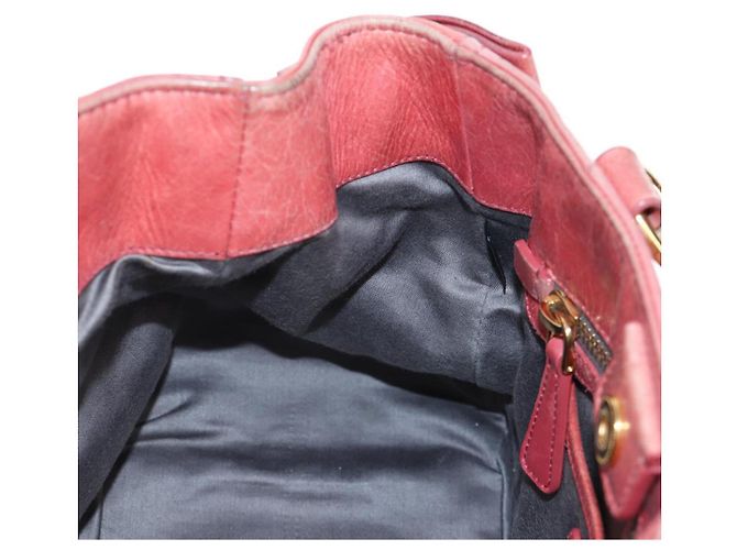 Borsa a mano Miu Miu con fiocco laterale in pelle 2way Pink Gold Auth am12586V Rosa D'oro - vista 26