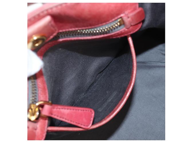 Borsa a mano Miu Miu con fiocco laterale in pelle 2way Pink Gold Auth am12586V Rosa D'oro - vista 28