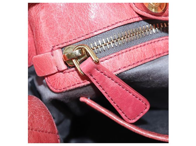 Borsa a mano Miu Miu con fiocco laterale in pelle 2way Pink Gold Auth am12586V Rosa D'oro - vista 29
