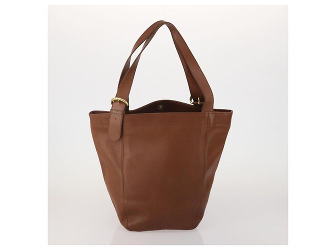 Bolsa Tote Coach em Couro Conjunto de 2 Marrom Khaki Auth ar14245 Caqui - vista 3