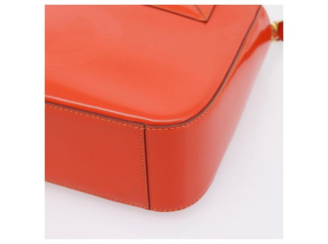Céline CELINE Handtasche aus Leder 2way Orange Gold Auth ka6317A Golden - Ansicht 14