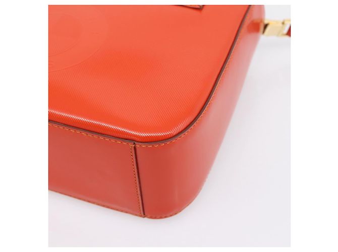 Céline CELINE Handtasche aus Leder 2way Orange Gold Auth ka6317A Golden - Ansicht 16