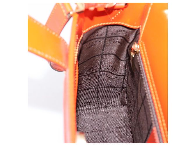 Céline CELINE Handtasche aus Leder 2way Orange Gold Auth ka6317A Golden - Ansicht 20