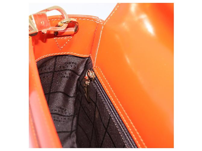 Céline CELINE Handtasche aus Leder 2way Orange Gold Auth ka6317A Golden - Ansicht 21