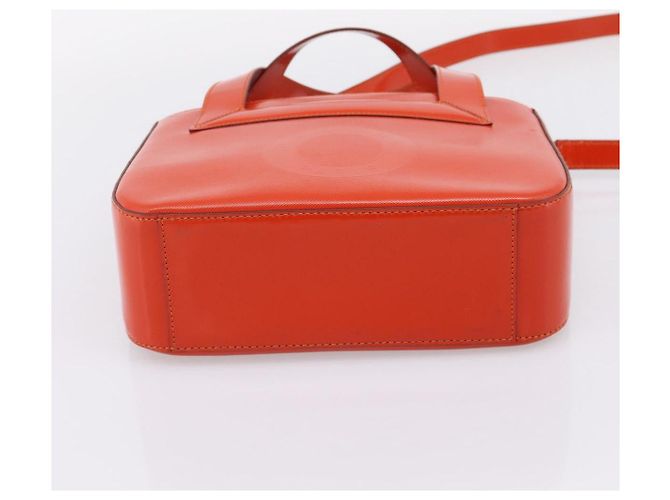 Céline CELINE Handtasche aus Leder 2way Orange Gold Auth ka6317A Golden - Ansicht 5