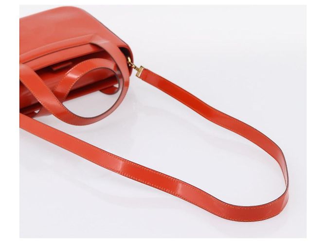 Céline CELINE Handtasche aus Leder 2way Orange Gold Auth ka6317A Golden - Ansicht 9