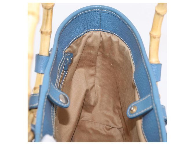 Miu Miu Hand Bag Raffia Beige Gold Auth 206081V Golden - view 21