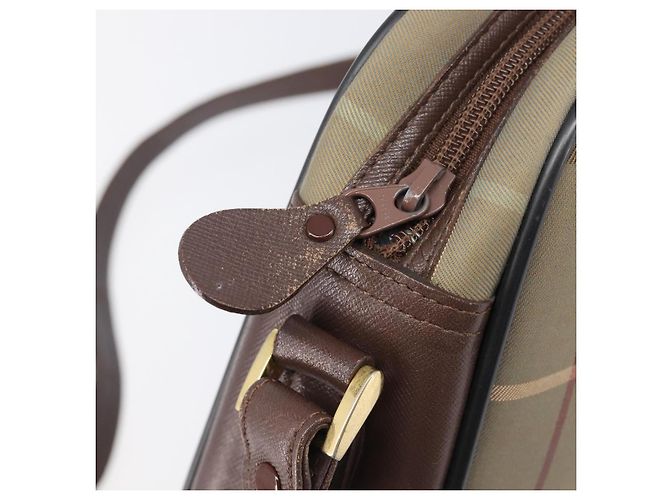Borsa a tracolla Burberrys Nova Check Canvas Beige Gold Auth ep15843 D'oro - vista 10