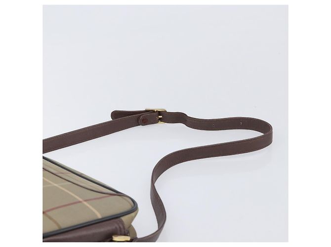 Borsa a tracolla Burberrys Nova Check Canvas Beige Gold Auth ep15843 D'oro - vista 14