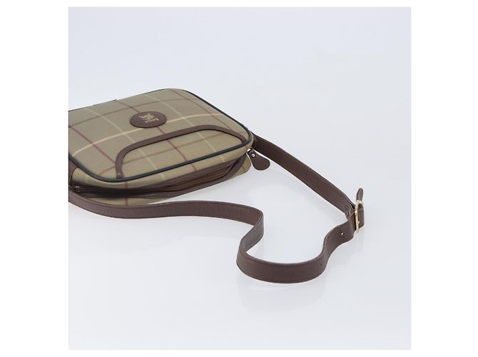 Borsa a tracolla Burberrys Nova Check Canvas Beige Gold Auth ep15843 D'oro - vista 7