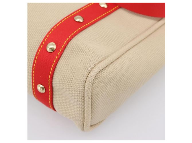 LOUIS VUITTON Antigua Cabas MM Tote Bag Canvas Beige Red M40035 LV Auth ep16163V Rot - Ansicht 15
