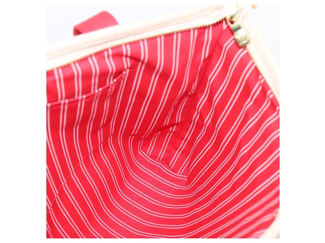 LOUIS VUITTON Antigua Cabas MM Tote Bag Canvas Beige Red M40035 LV Auth ep16163V Rot - Ansicht 19