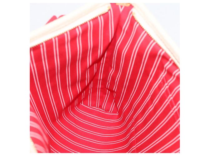 LOUIS VUITTON Antigua Cabas MM Tote Bag Canvas Beige Red M40035 LV Auth ep16163V Rot - Ansicht 20