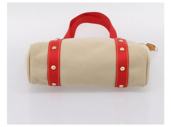 LOUIS VUITTON Antigua Cabas MM Tote Bag Canvas Beige Red M40035 LV Auth ep16163V Rot - Ansicht 5