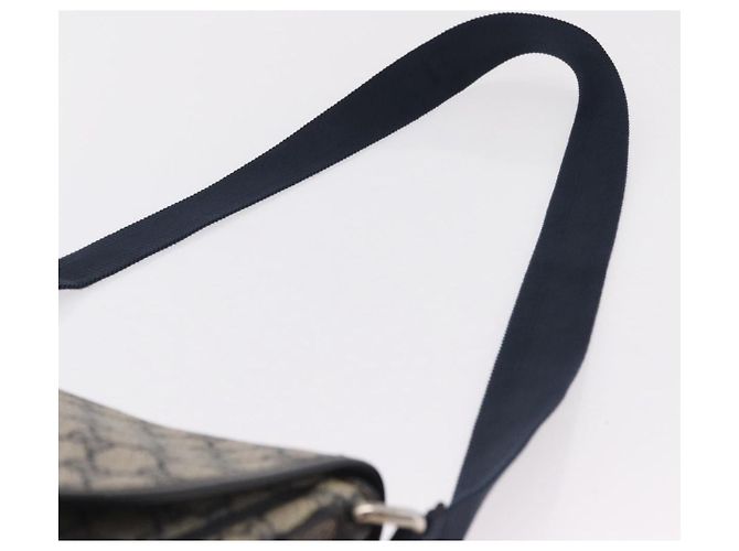 Borsa a tracolla GUCCI GG Supreme PVC Navy Silver 201732 Auth 204923A Argento Blu navy - vista 14