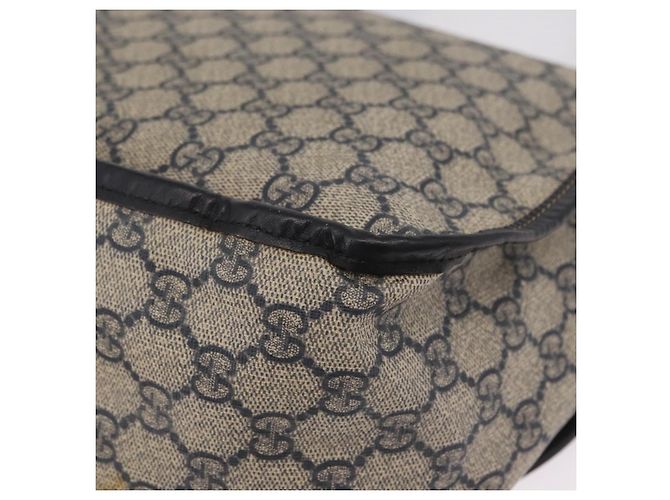 Borsa a tracolla GUCCI GG Supreme PVC Navy Silver 201732 Auth 204923A Argento Blu navy - vista 18