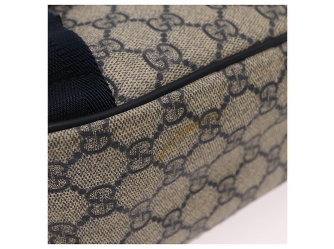 Borsa a tracolla GUCCI GG Supreme PVC Navy Silver 201732 Auth 204923A Argento Blu navy - vista 6