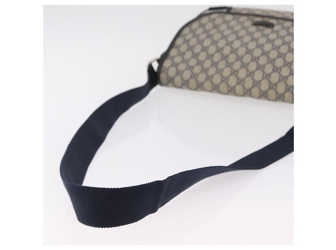 Borsa a tracolla GUCCI GG Supreme PVC Navy Silver 201732 Auth 204923A Argento Blu navy - vista 8