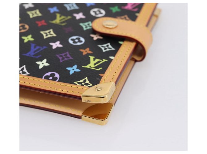 LOUIS VUITTON Monogram Multicolor Agenda PM Planner Black R20895 LV Auth mr2920V Nero - vista 14