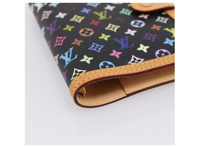 LOUIS VUITTON Monogram Multicolor Agenda PM Planner Black R20895 LV Auth mr2920V Nero - vista 15