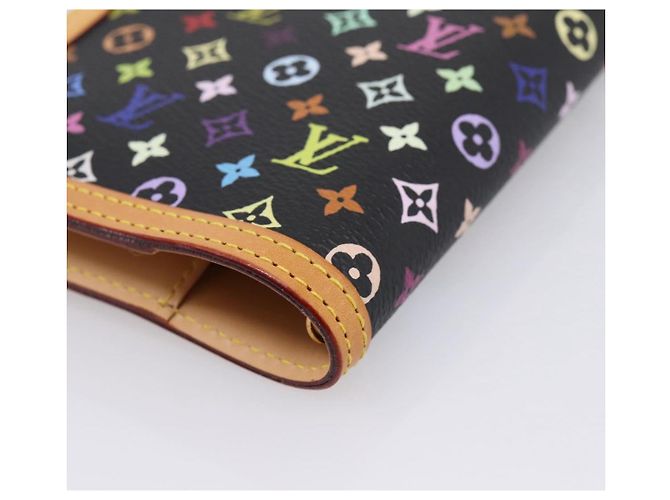 LOUIS VUITTON Monogram Multicolor Agenda PM Planner Black R20895 LV Auth mr2920V Nero - vista 16