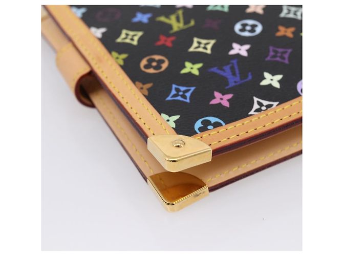 LOUIS VUITTON Monogram Multicolor Agenda PM Planner Black R20895 LV Auth mr2920V Nero - vista 17