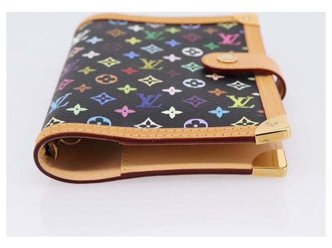 LOUIS VUITTON Monogram Multicolor Agenda PM Planner Black R20895 LV Auth mr2920V Nero - vista 6