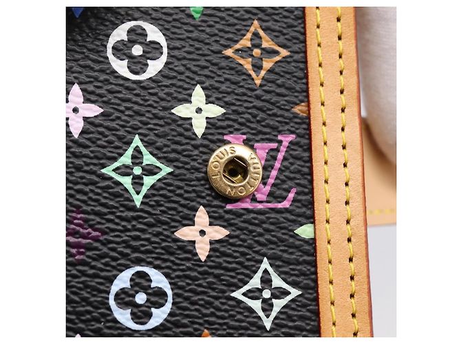 LOUIS VUITTON Monogram Multicolor Agenda PM Planner Black R20895 LV Auth mr2920V Nero - vista 7