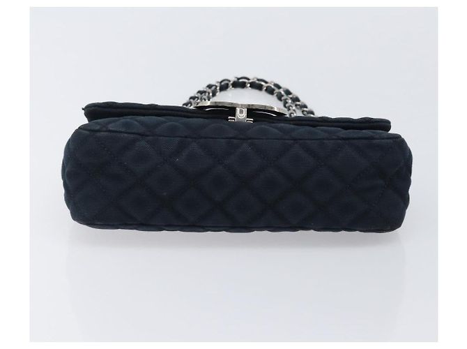 Borsa a tracolla CHANEL Matelasse con catena in tela nera argento CC Auth 205990V Nero - vista 5