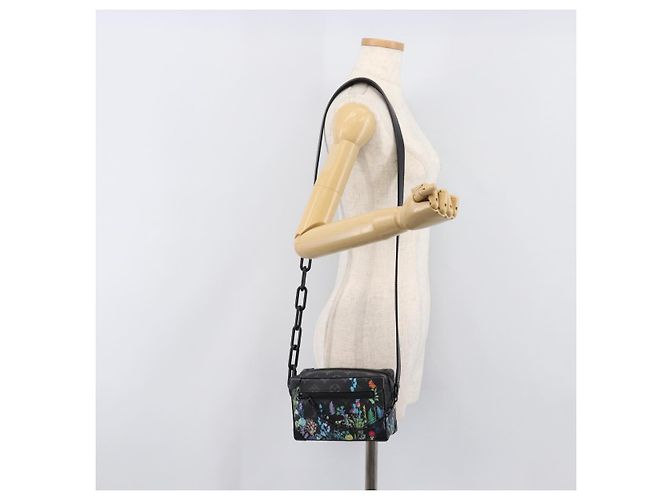 LOUIS VUITTON Monogram Eclipse Foliage Mini Soft Trunk Bag M69072 Auth 202698SM Monogramm - Ansicht 27