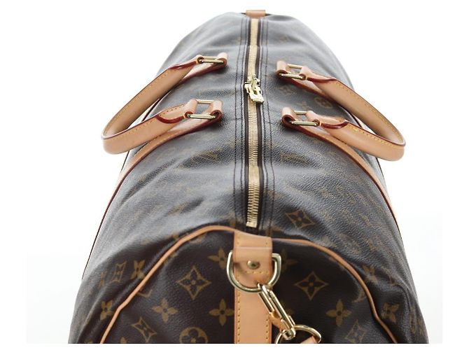 LOUIS VUITTON Monogram Keepall Bandouliere 60 Boston Bag M41412 LV Auth 203164V Monograma - vista 14