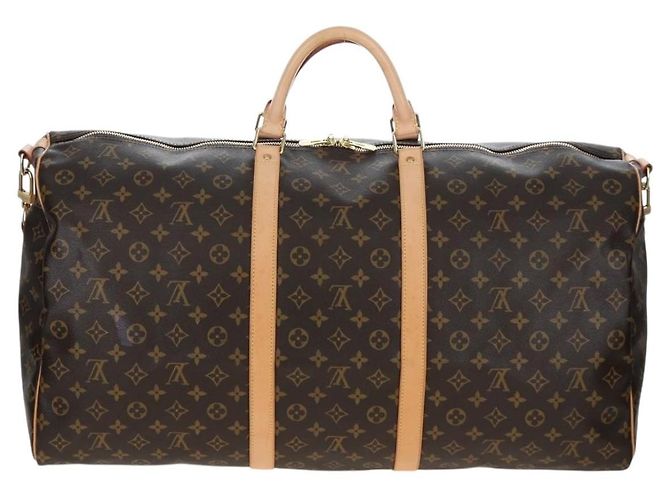 LOUIS VUITTON Monogram Keepall Bandouliere 60 Boston Bag M41412 LV Auth 203164V Monograma - vista 2