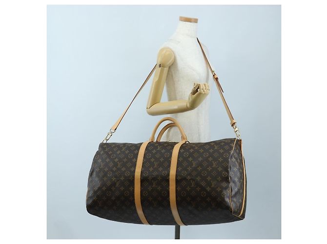 LOUIS VUITTON Monogram Keepall Bandouliere 60 Boston Bag M41412 LV Auth 203164V Monograma - vista 32