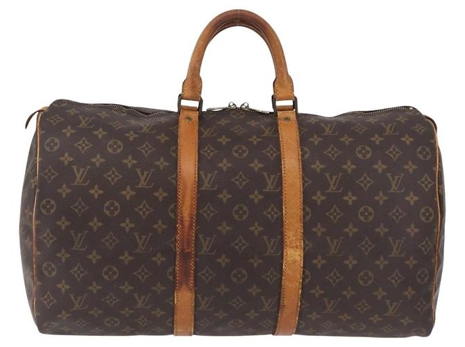 LOUIS VUITTON Monogram Keepall 50 Boston Bag M41426 LV Auth 200517 Monogramm - Ansicht 13