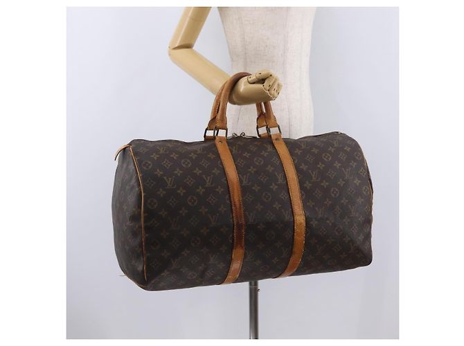 LOUIS VUITTON Monogram Keepall 50 Boston Bag M41426 LV Auth 200517 Monogramm - Ansicht 30