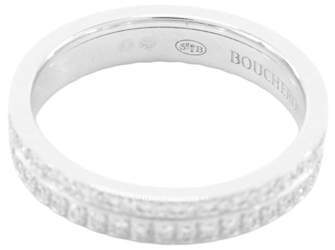 BOUCHERON - Quatre Radiant Boucheron Ehering aus Weißgold und Diamanten (T47) Silber - Ansicht 4