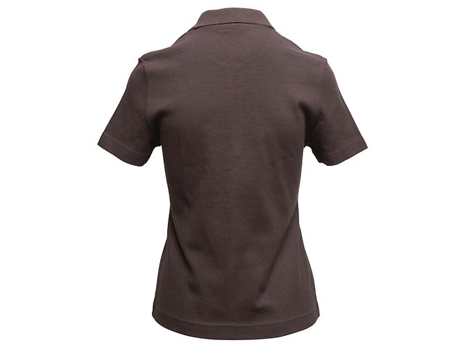 Gucci Kurzarm-Poloshirt braun Größe US M - Ansicht 4