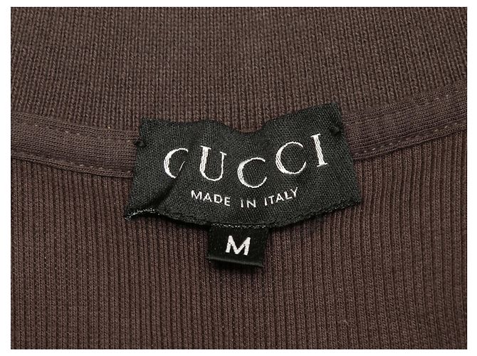 Gucci Kurzarm-Poloshirt braun Größe US M - Ansicht 5