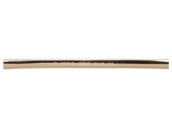 Céline Celine quadratische Aviator-Sonnenbrille in Gold-Ton Golden - Ansicht 3