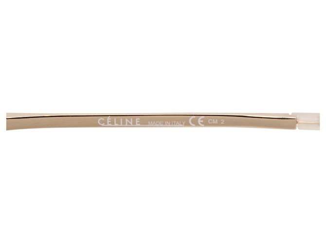 Céline Celine quadratische Aviator-Sonnenbrille in Gold-Ton Golden - Ansicht 4