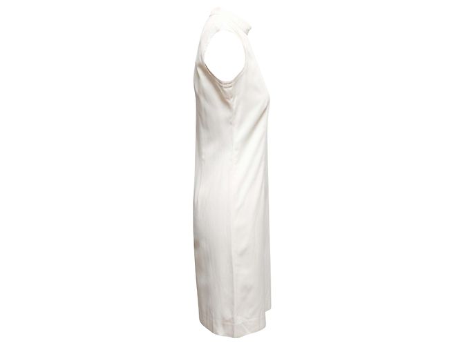 Vestido sin mangas con cuello cisne blanco Ann Demeulemeester Talla EU 38 - vista 2