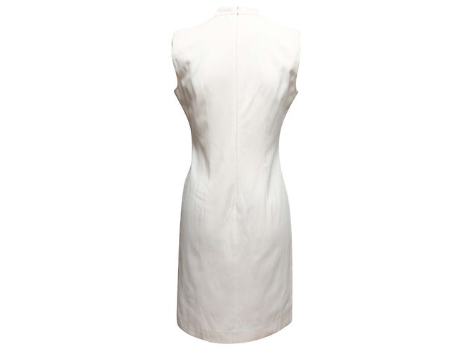 Vestido sin mangas con cuello cisne blanco Ann Demeulemeester Talla EU 38 - vista 3