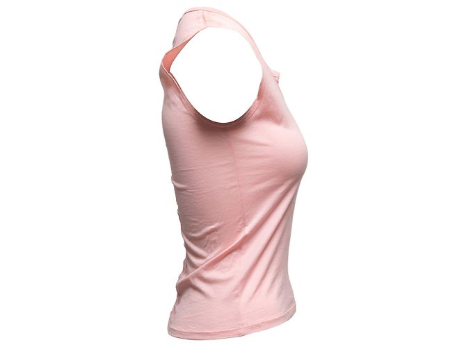 Top senza maniche rosa Gucci con scollo a V Taille US S - vista 2