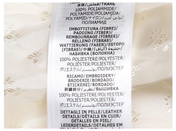 Gucci Steppjacke mit Gürtel, Creme, Größe IT 42 Beige - Ansicht 7