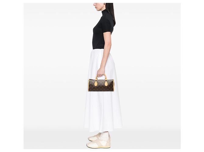 Bolsa de mão Louis Vuitton Monogram Popincourt Castanha Marrom - vista 6